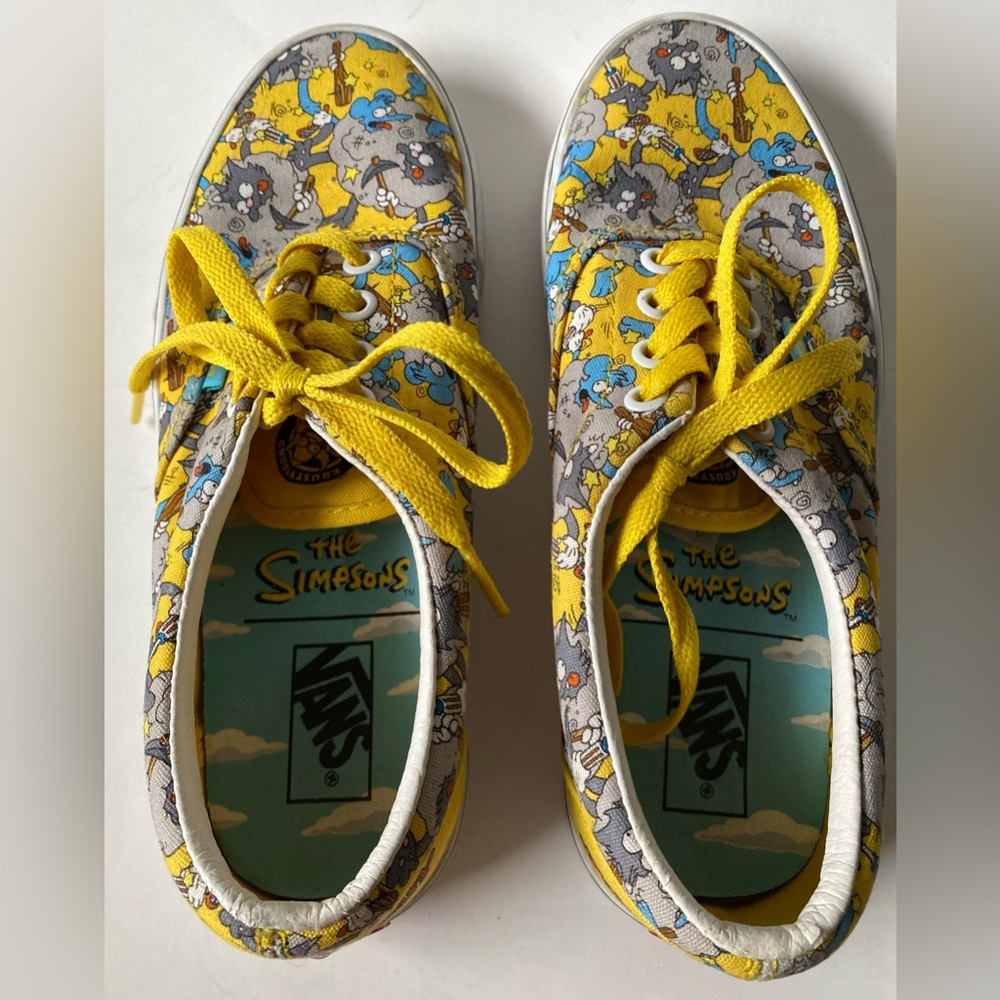 Vans The Simpsons Itchy and Scratchy Show Low Top Shoes Size 6.5 Cartoon 90s Y2K - Picture 12 of 16